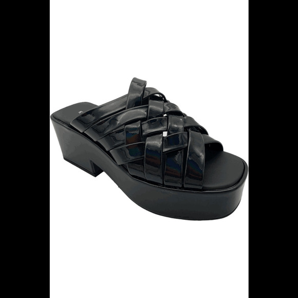 Katy Perry Shoes - Katy Perry Criss Cross Platform Sandals The Busy Bee Black - Medium